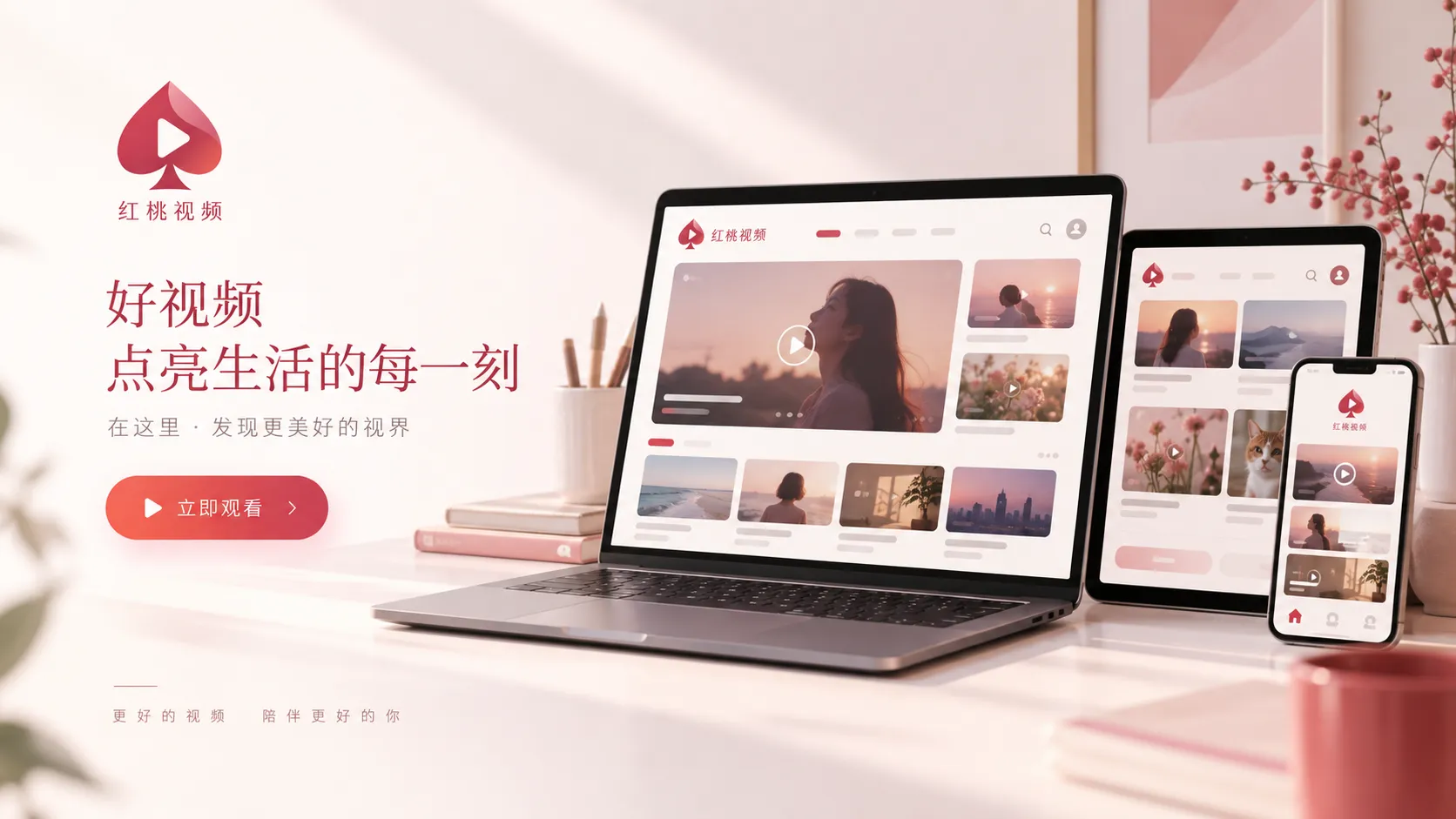用于展示生活视频主题的影像画面